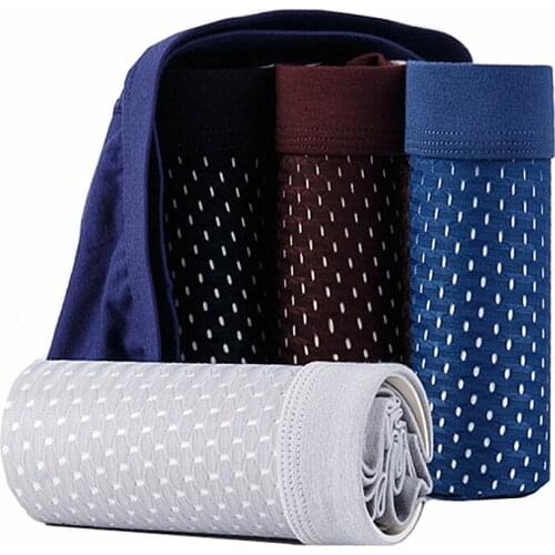 5pcs Plus Size Men Underwear Bamboo Fiber Underpants Man Ice Silk Mens Boxer Shorts Mesh Boxers Male Big Sizes 5XL 6XL 7XL 8XL