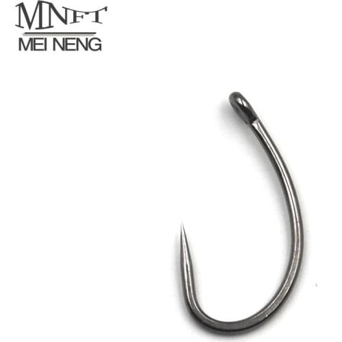 MNFT 50Pcs High Carbon Steel Carp Fishing Hook Barbless Saltwater Fresh Water Fishing Hooks 6# 8# 10# 4# non-barb fishhooks fish