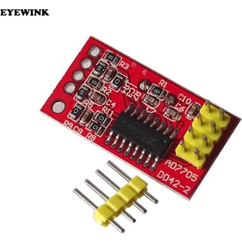 AD7705 Dual 16 bit ADC Data Acquisition Module Input Gain Programmable SPI Interface TM7705