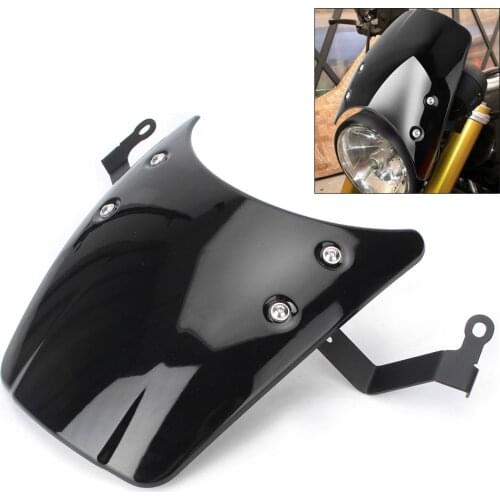 Black Motorcycle Windshield Windscreen Headlight Fairing For BMW R1200 R Nine T 2014 2015 2016 2017 R9T ABS Plastic