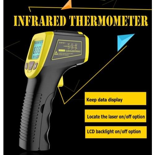 Digital Infrared Thermometer Non Contact Laser IR Temperature LCD Display Gun Pyrometer Tester Industrial Temperature Instrument