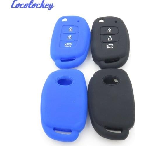 Cocolockey Silicone Car Key Cover Case for Hyundai Ix35 IX45 IX25 I10 I20 I30 HB20 Sonata Verna Solaris Santa Elantra Mistra