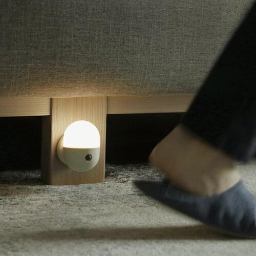 Motion Sensor Night Light Human Induction Backlight Magnetic Led Light Rechargeable Bedside Table Lamp Wall Lamp For Home