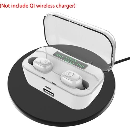 G6S Bluetooth Earphone LED Fast Wireless Charging Earbuds Volume Control TWS Earpiece with 3500 mAh Power Bank Long Battery Life