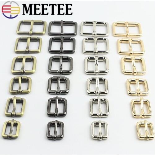 4/10Pcs 10/12/16/20/25/32/38mm Metal Buckles for Bag Strap Leather Backpack Belt Roller Pin Buckle Bag DIY Hardware Accessories