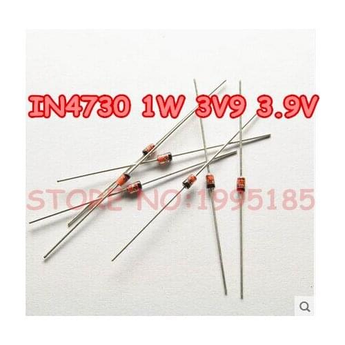 NEW 100pcs/lot IN4730 1W 3V9 3.9V 1n4730 4730 Zener diode