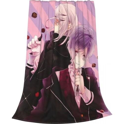 Diabolik Lovers Blanket Flannel Textile Decor Sakamaki Shu Breathable Ultra-Soft Throw Blanket for Sofa Bedroom Bedding Throws