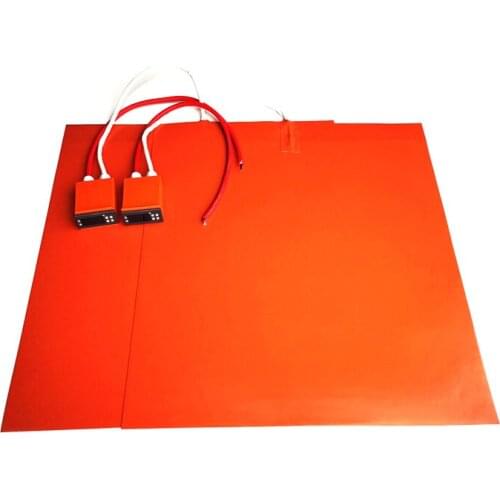 220V 1500W 24in*24in(609.6*609.6*1.5mm) Silicone Heater with digital thermostat on wire 1000mm lead wire