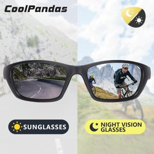 2021 CoolPandas Outdoor Sports Chameleon Sunglasses Polarized Men Women Photochromic Drivng Sun Glasses For Male zonnebril heren