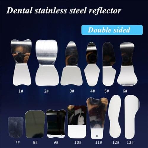 1pc Dental mirrors photography Stainless Steel Autoclavable IntraOral dental Orthodontic Reflector mirrors