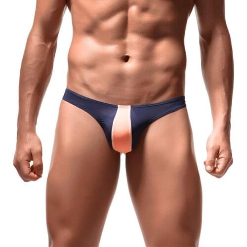 Gay Thong G-string Ice Silk Transparent Slip Underwear Sexy Penis Pouch Men Panties String Homme Tanga T-back Sissy Thongs 2XL