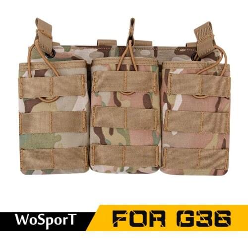 Tactical Airsoft Military Molle Double Single Triple Magazine Pouch Mag Pouch Utility Storage Bags for G36 WoSporT Free Shipping