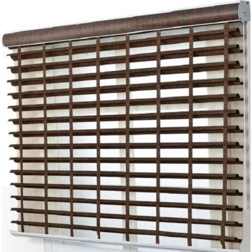 Top Quality Shangrila Blinds Horizontal Sheer Shades Silhouette Roller Window Curtains Custom Made 2'' Ladder Fabric VR