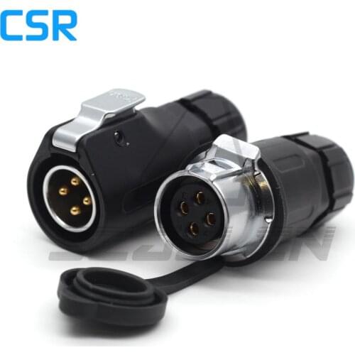 XHP20 , 4-Pin Waterproof Connector Automotive Wire Connector Male Plug and Female Socket Docking connector IP67
