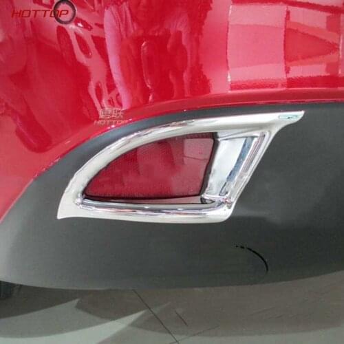 ABS Sliver Rear Fog Frame Cover For Mazda 3 Axela 2014 2015 2016 2017