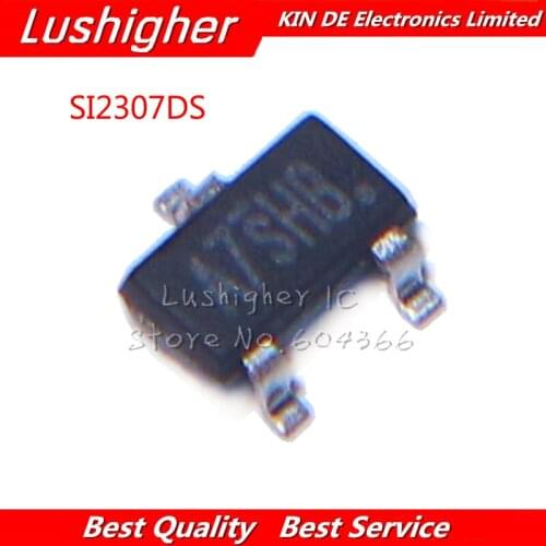 100PCS SI2307DS SOT-23 SI2307 SOT23 SI2307DS-T1-E3 2307