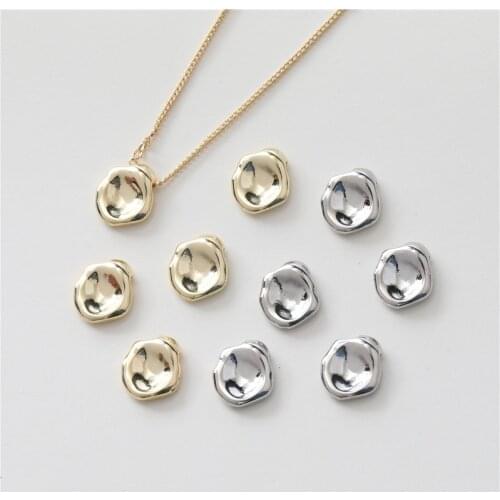 New style 30pcs/lot geometry irregular rounds shape copper floating locket charms diy jewelry earring/necklace pendant accessory