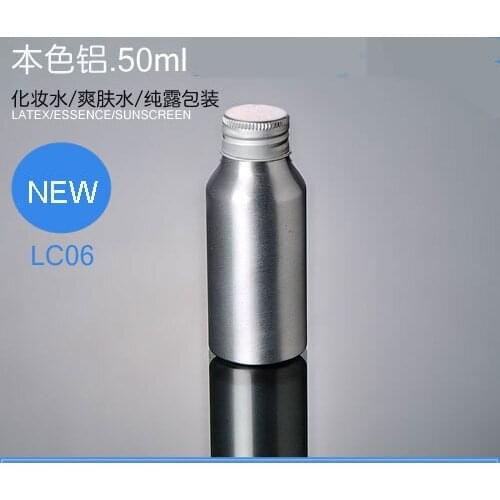 300pcs/lot 30ml 50ml 250ml Aluminum bottle Refillable Bottle With Aluminum Screw Lid Caps
