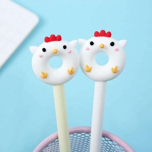 36PCS Chick Doll Modeling Student Gel Pen Cute Pen Writing Implement Office Writing Stationery Kawaii School Supplies