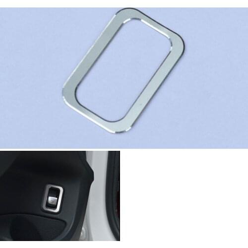 Aluminum Car Interior Silver Rear Trunk Push Button Switch Decorated Frame Cover Trim For Benz C Class 15 Car Styling Accessorie