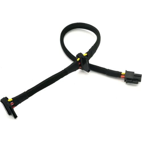 Angitu ATX Motherboard 4Pin to 2-Port Serial ATA SATA Hard Drive Power Cable for Lenovo