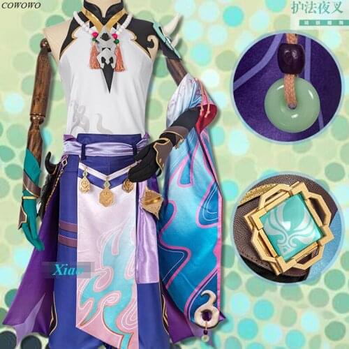 Anime! Genshin Impact Xiao Liyue Game Suit Cool Uniform Cosplay Costume Halloween Carnival Party Outfit For Men 2021 NEW
