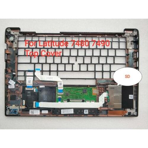 Orig laptop case for DELL LATITUDE 7480 bottom Palmrest with layout US keyboard and Trackpoint Touchpad 0H2TVN 0TDYRC 0NH8HX