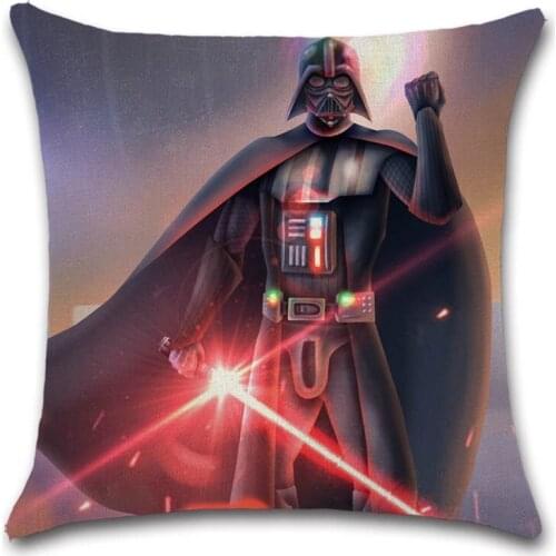 Cartoon Lightsaber Print Cushion Cover Festival Decorative Home Throw Sofa Chair Car Seat Friend Kids Bedroom Gift Pillowcase