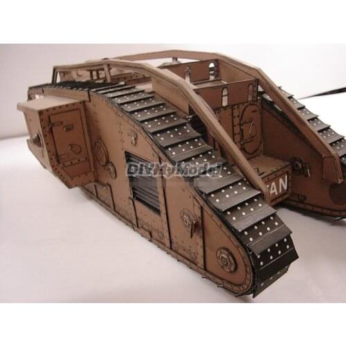 DIYMyModel 1:25 Scale UKWWI Mark Mk IV Male Tank DIY Handcraft PAPER MODEL KIT Puzzles Handmade Toy DIY