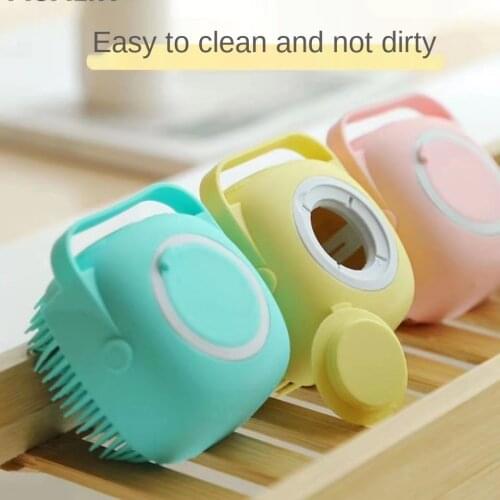 Hot Sale Massage Care Silicone Bath Brush Bath Brush Filling Liquid 80ml Shower Bath Ball Brush Rub Silicone Bath Body Brush
