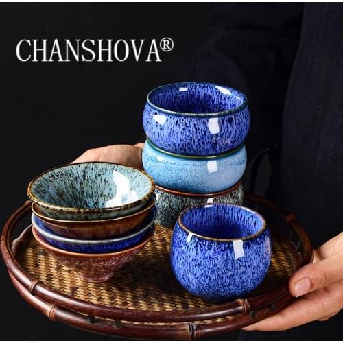 CHANSHOVA 80/120 ml Chinese retro style Kiln change texture Handmade Ceramic tea cup coffee cup tea set China porcelain H495