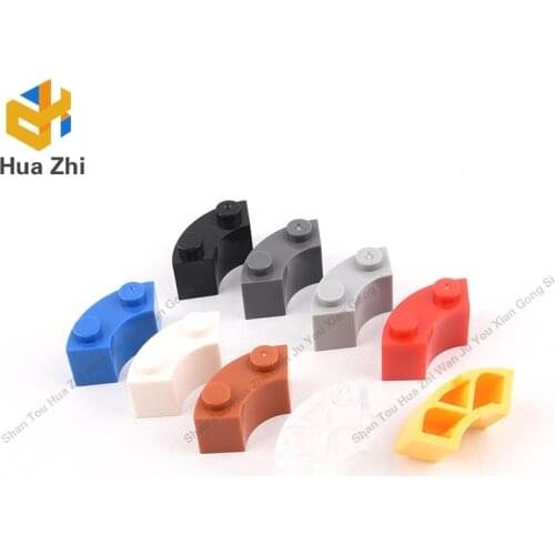 10PCS 3063 Brick Round Corner 2x2 Macaroni with Stud NotchBuilding Blocks Parts MOC DIY Education Build Toys Brick