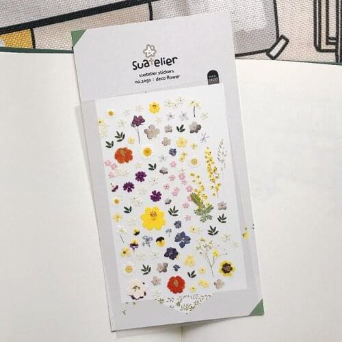 Korea Sonia Scrapbooking Nail Sticker Deco Flower Stationery DIY PVC Craft Decoration Home Supplies Suatelier Stickers