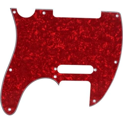 RED Pearl Pickguard SCRATCHPLATE 3 Ply 8 holes FOR Telecaster Guitar