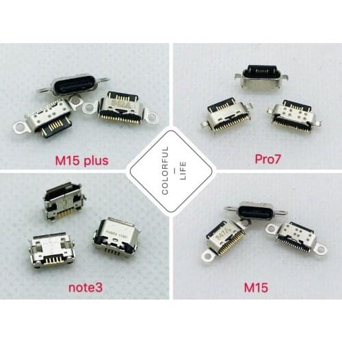 Meilan note3 Pro7 M15plus 5pin 16pin Type-c Port Micro USB Charging Connector Socket Dock Data Plug Mainboard Smartphone FFC FPC