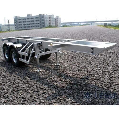 LESU 20ft Metal Container Truck Chassis for 1/14 DIY TAMIYA RC Tractor Model Semi Trailer