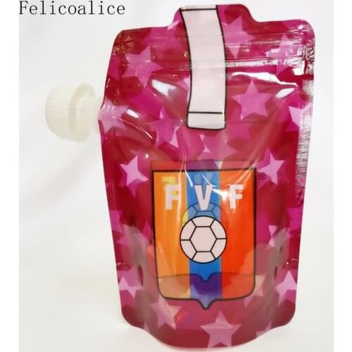 Reusable Food Pouch Bag Bottle BPA Free Baby Grade Plastic Squeeze Packaging Bags With Zip Lock Kids Feeding Pouch 5PCS 350ML