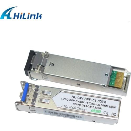 Hilinktech CWDM SFP 1000Base 80KM 1510nm LC DDM transceiver module