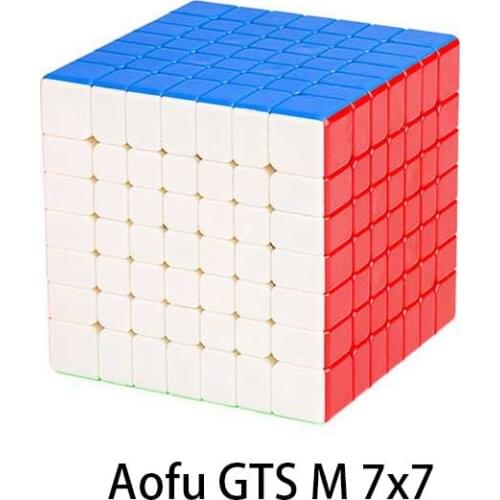MoYu Aofu 7x7 Aoshi 6x6 GTSM Magnetic Cube professional moyu speed cube GTS M Puzzle Magic Cube Stickers sticker baby kids toys