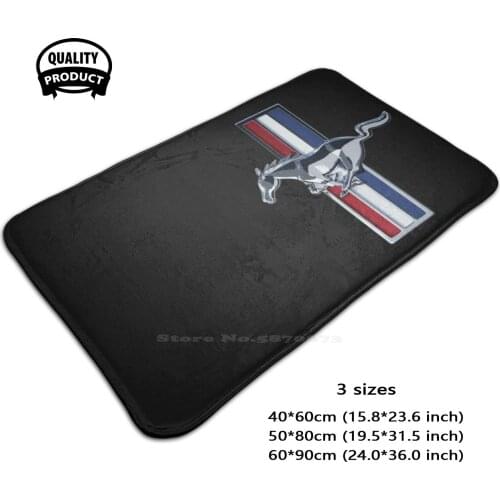 3D Soft Non-Slip Mat Rug Carpet Foot Pad American Muscle Muscle Car Usa America Race Drag Race Power Turbo Car Shelby Eleanor