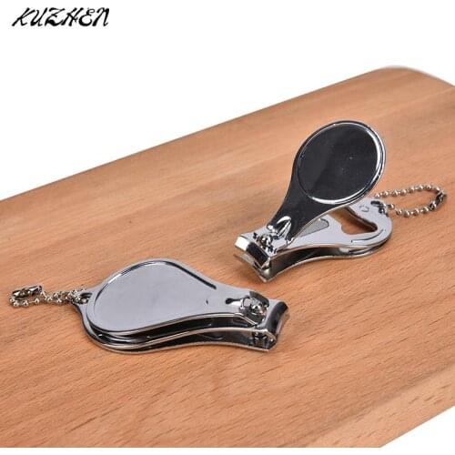 New Steel Nail Clipper Novelty Bottle Opener KeyRing 3in1 Filer Multifunction NailClipper KeyChain Portable Folding Nail Clipper