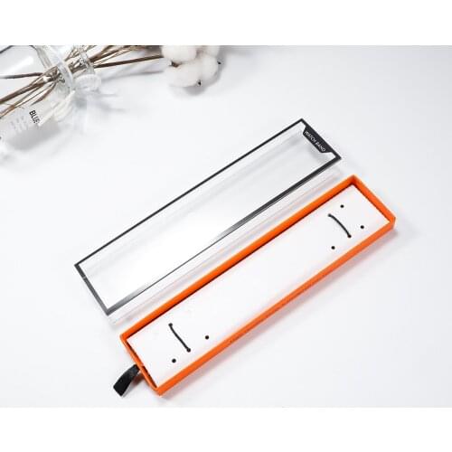 Orange simple Style Packing Box For Apple Watch Band 38/40/42/44 mm For Milanese Leather Silicone Nylon Storage Strap Box