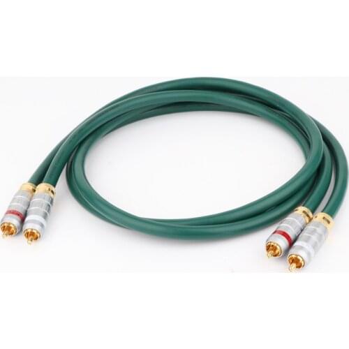 Pair hifiaudio OCC copper RCA Interconnect Cable signal lines audio interconnect wire