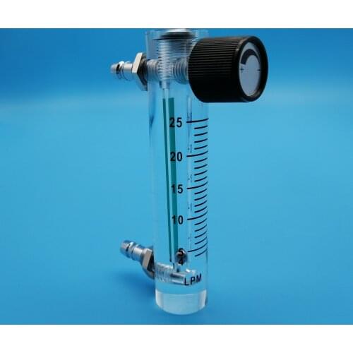 Panel Type Plexiglass Oxygen Flow Meter For Ozone Generator 0-25L/min