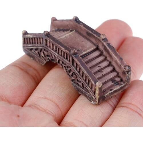 Resin Bridge Figurines Mini Resin Crafts Fairy Garden Miniatures DIY Terrarium Succulents Miniatures Micro Landscape Decoration