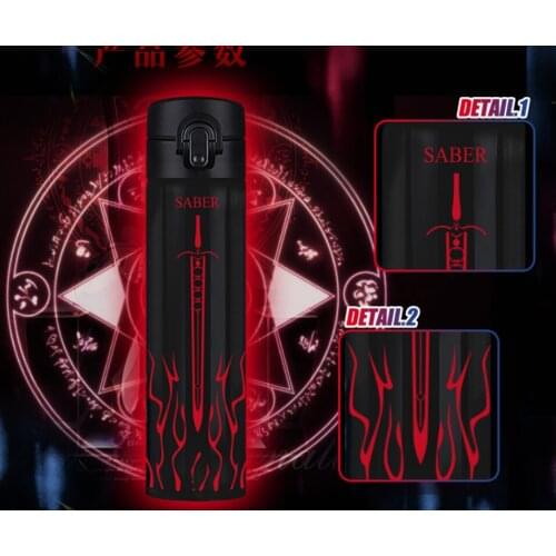 Cosmile FGO Fate Grand Order saber Jeanne d'Arc Alter 400ml Vacuum Insulated Cup stainless steel Portable Thermos Daily Gift