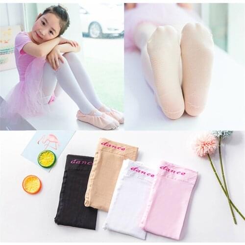 4 to 12 Years Anti-hook Girls' Ultra Soft Anti-slip Dance Tight Pro Ballet Footed Tight Wear-resistant Anti-pilling Pantyhose