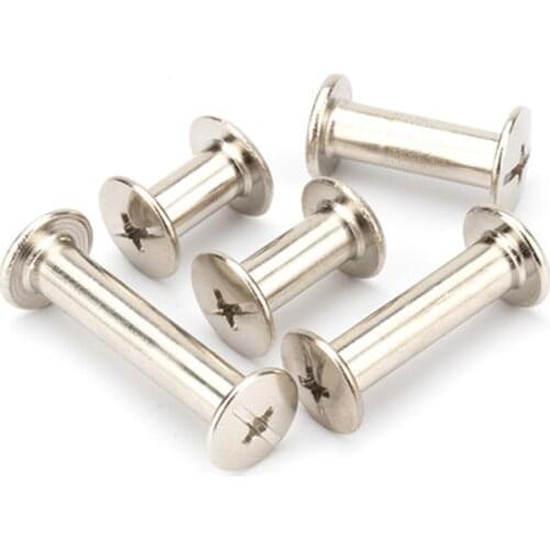 High quality rivet M5 rivet nickel plated female rivet account nail photo album docking double lock screw rivet