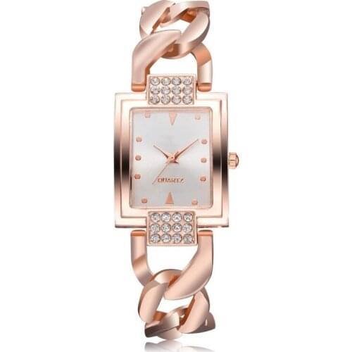 Women Bracelet Watch Golden Small Dial Quartz Watch Popular Wristwatch Female Ladies Elegant Watches Luxury Quartz Wristwatch