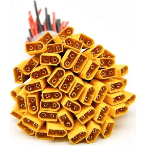 1set XT-60 Male+Female Bullet Connectors Plugs with 100mm Silicon 12 AWG Wire For RC Lipo Battery Adapter Connector